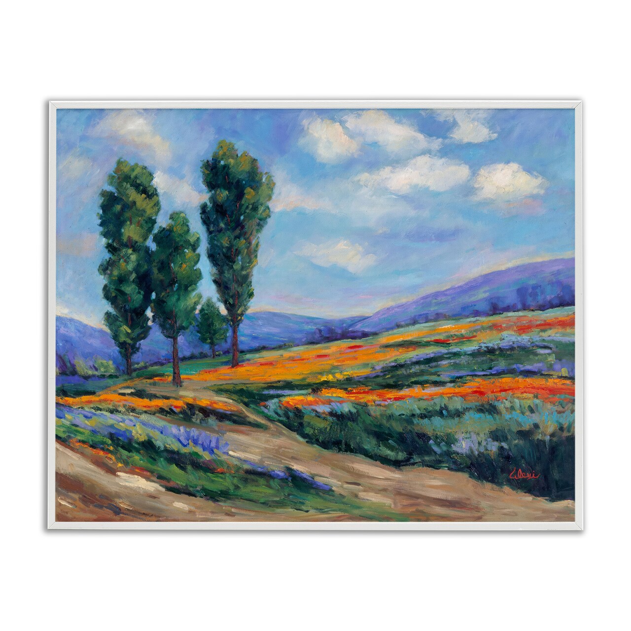 Stupell Industries Rolling Hills Traditional Landscape Framed Giclee Wall Art Design by Alexi Fine